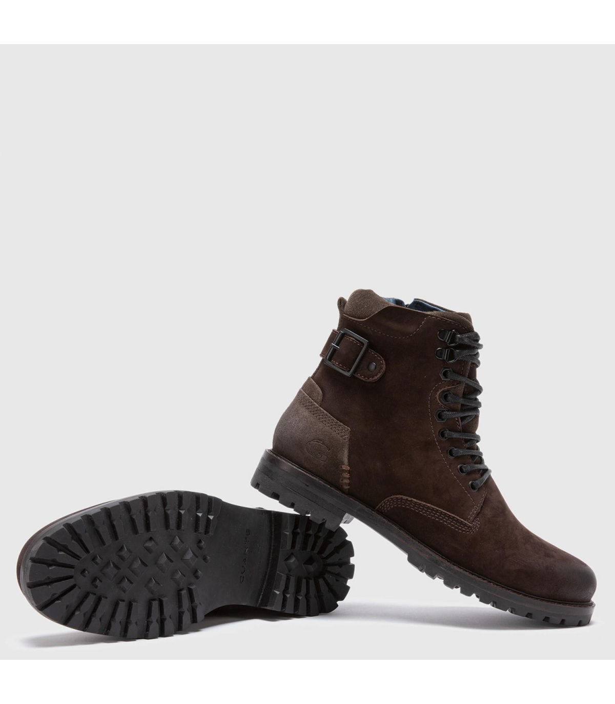 Botin Estocolmo Hombre Cuero Chocolate Guante 0035127 Colores